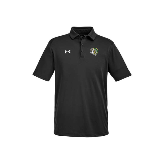 Under Armour - Short Sleeve - Mens Tech™ Polo - Embroidered New Warrior Head Black