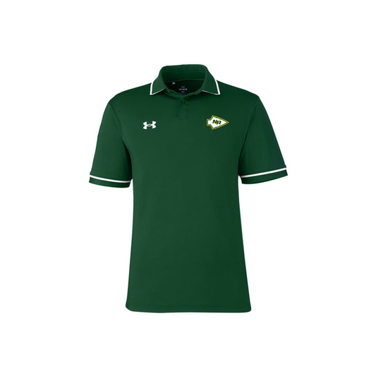 Under Armour - Short Sleeve - Men's Performance Polo - Embroidered New NR Spear - Forest Green