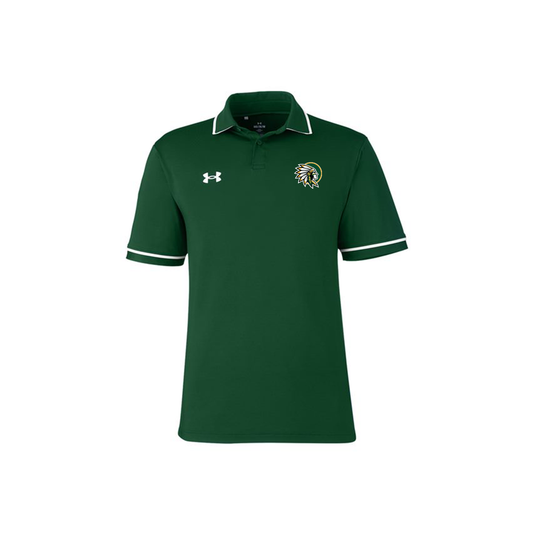 Under Armour - Short Sleeve - Men's Performance Polo - Embroidered New Warrior Head - Forest Green
