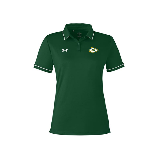 Under Armour - Short Sleeve - Performance Polo - Embroidered "Spear Head Logo" - Forest Green