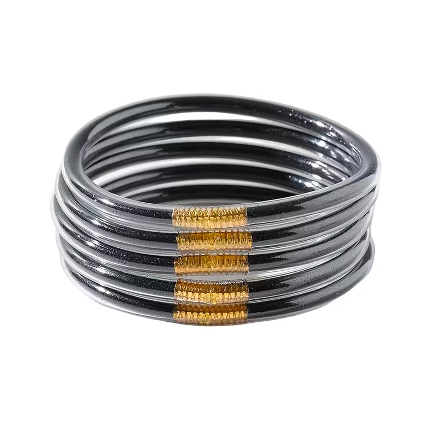 Black set of 3 bracelets