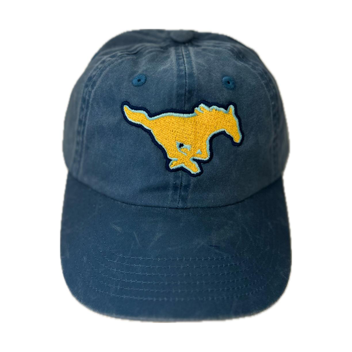 Navy Mustang Dad Cap