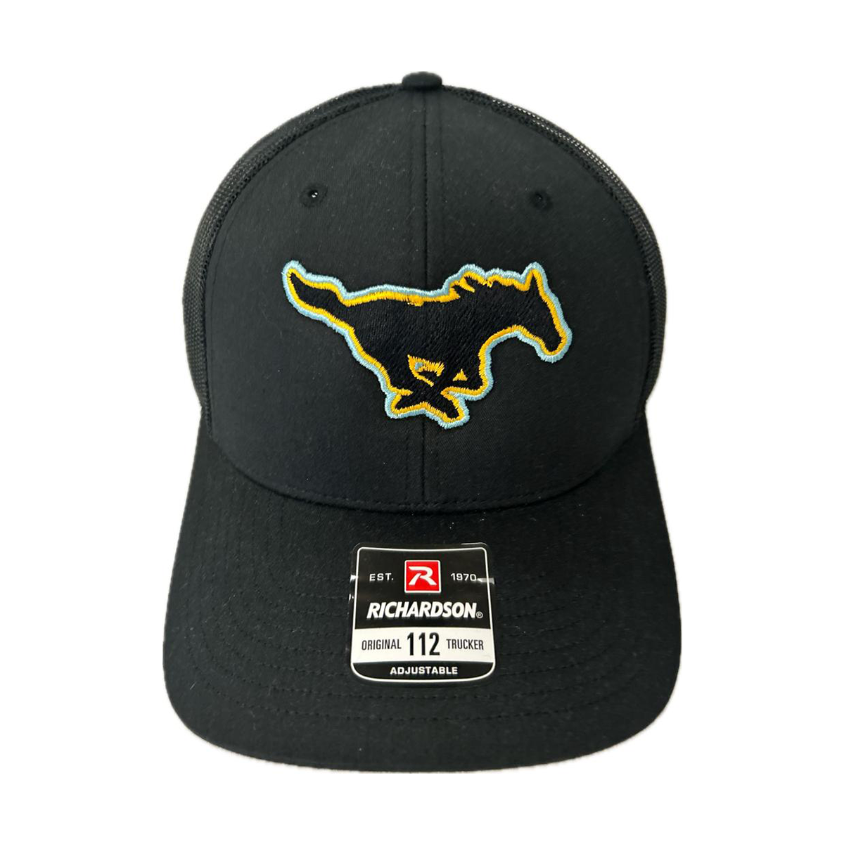 Blackout Mustang Trucker Cap