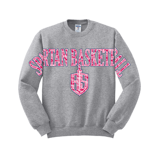 Lady Spartans Basketball - Vintage Varsity Crewneck