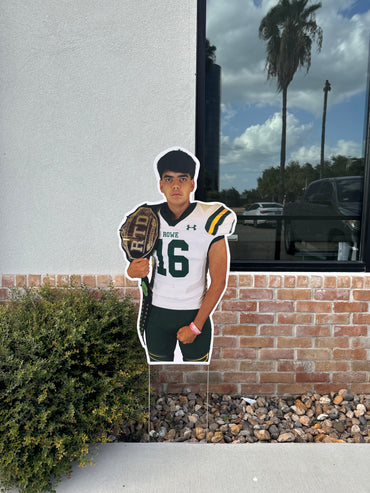 Coroplast Big Head Sign Full Body - Custom