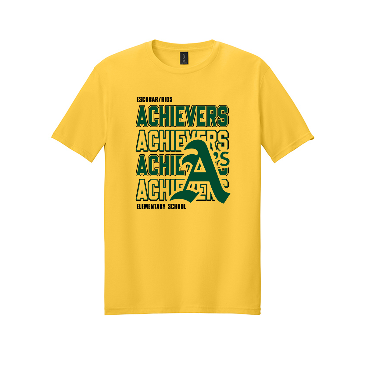 Escobar Rios Elementary - Achievers - T-Shirt - Yellow