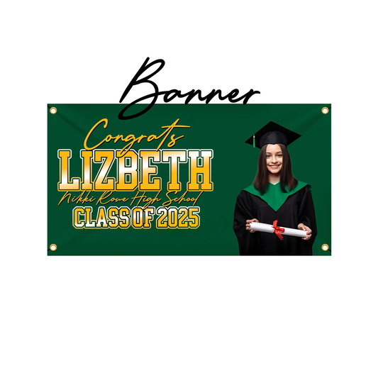 Custom Graduation Banner – Class of 2025