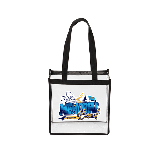 Memorial Band - Clear Stadium Tote Bag