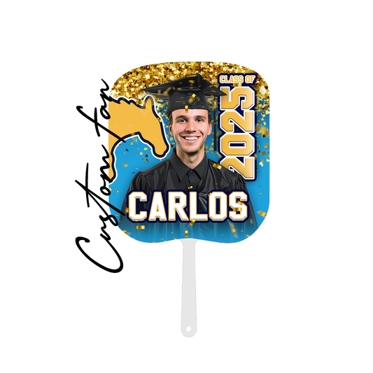 Personal Custom Hand Fan – Graduation Edition