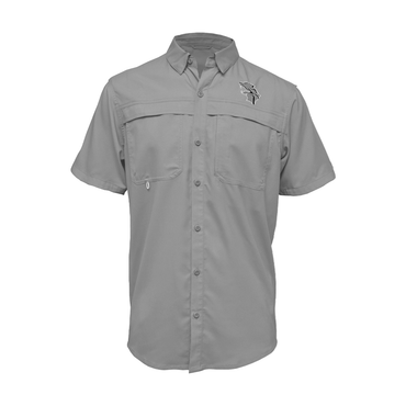 Embroidered Fishing Shirt - Short Sleeve - Weslaco East Wildcats - Wildcat Logo