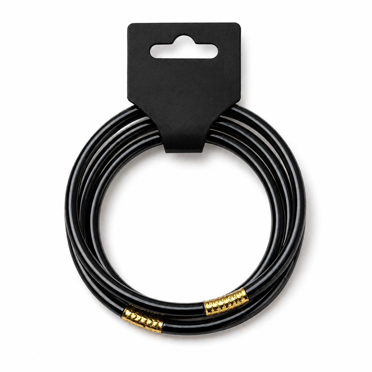 Black set of 3 bracelets