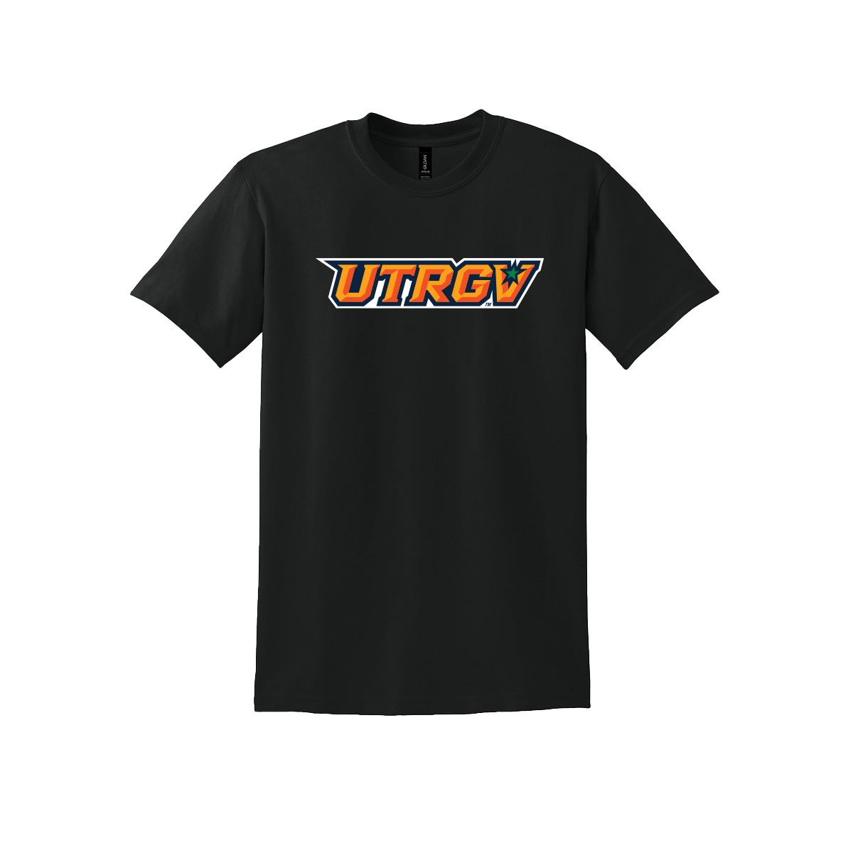 UTRGV Gildan Primary Logo - Black T-shirt