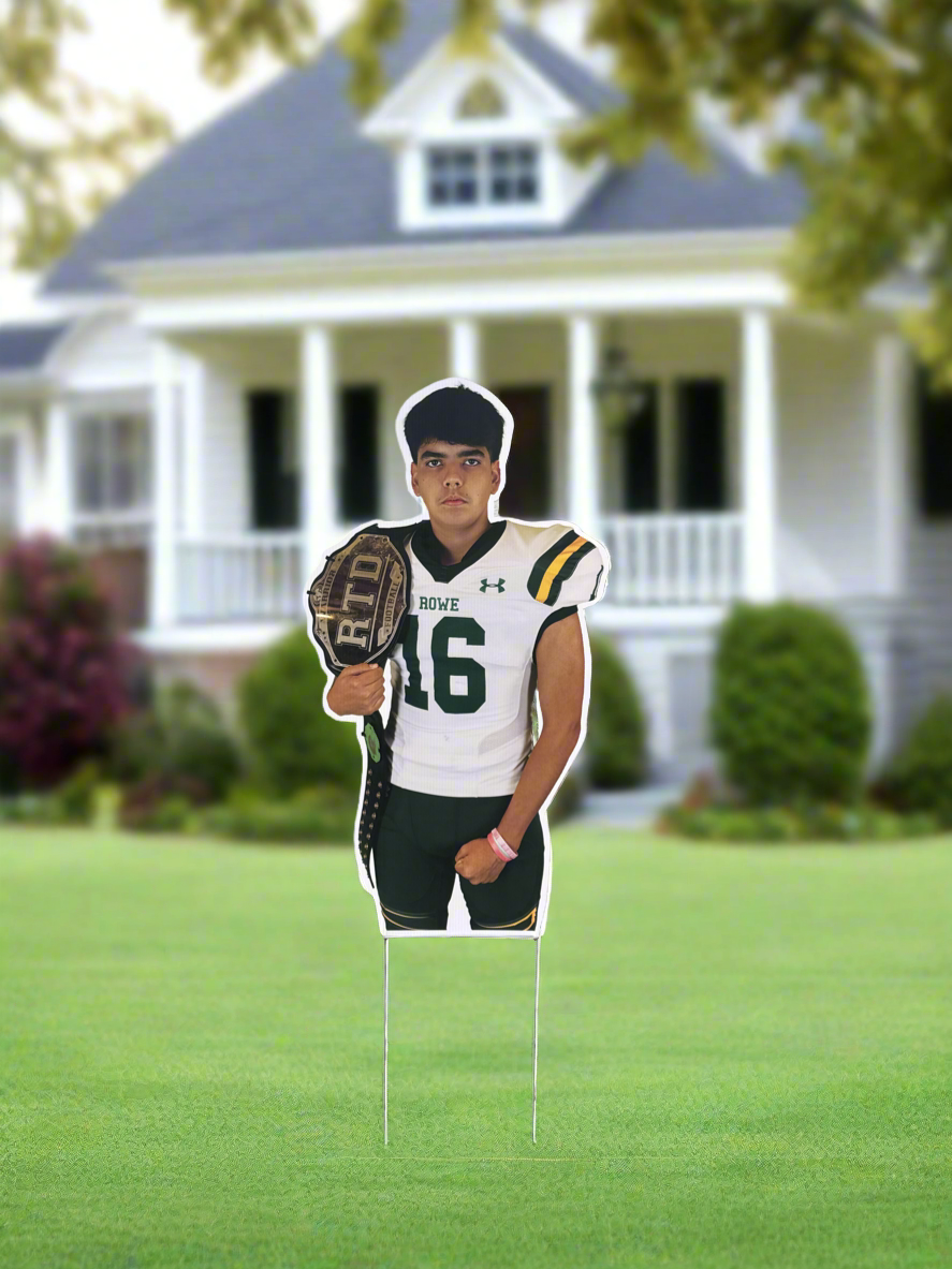 Coroplast Big Head Sign Full Body - Custom