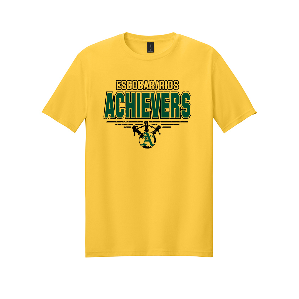 Escobar Rios Elementary - Achievers Logo - T-Shirt - Yellow