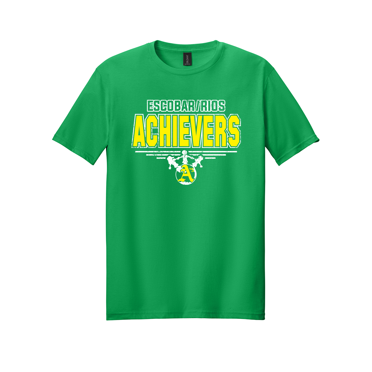 Escobar Rios Elementary - Achievers Logo - T-Shirt - Green