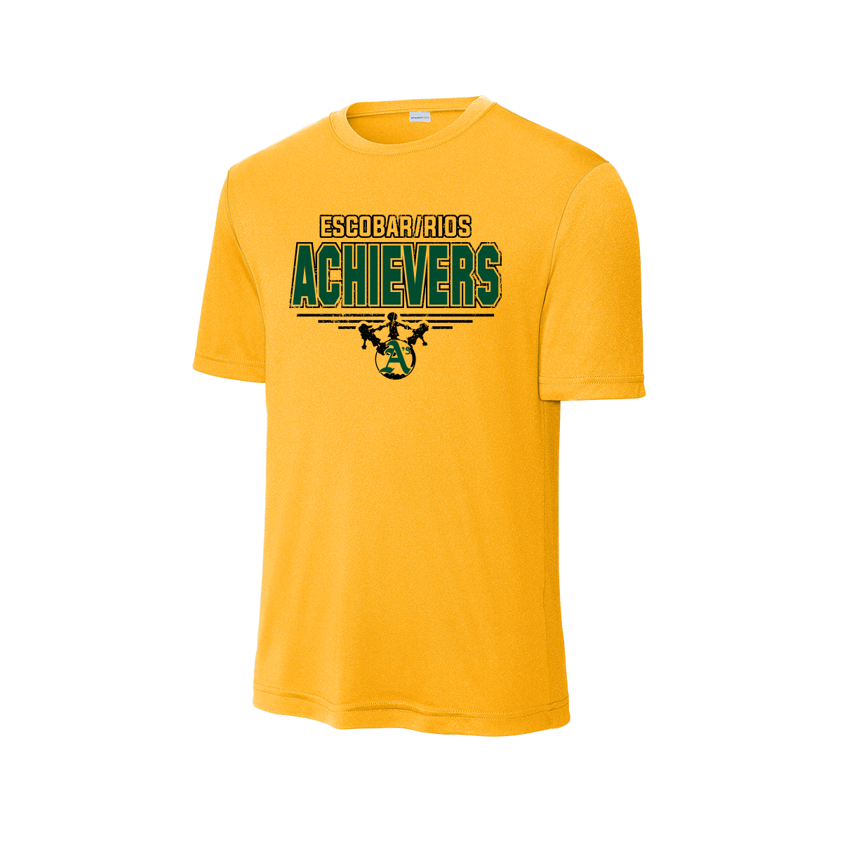 Escobar Rios Elementary - Achievers Logo - Dri-Fit T-Shirt - Gold