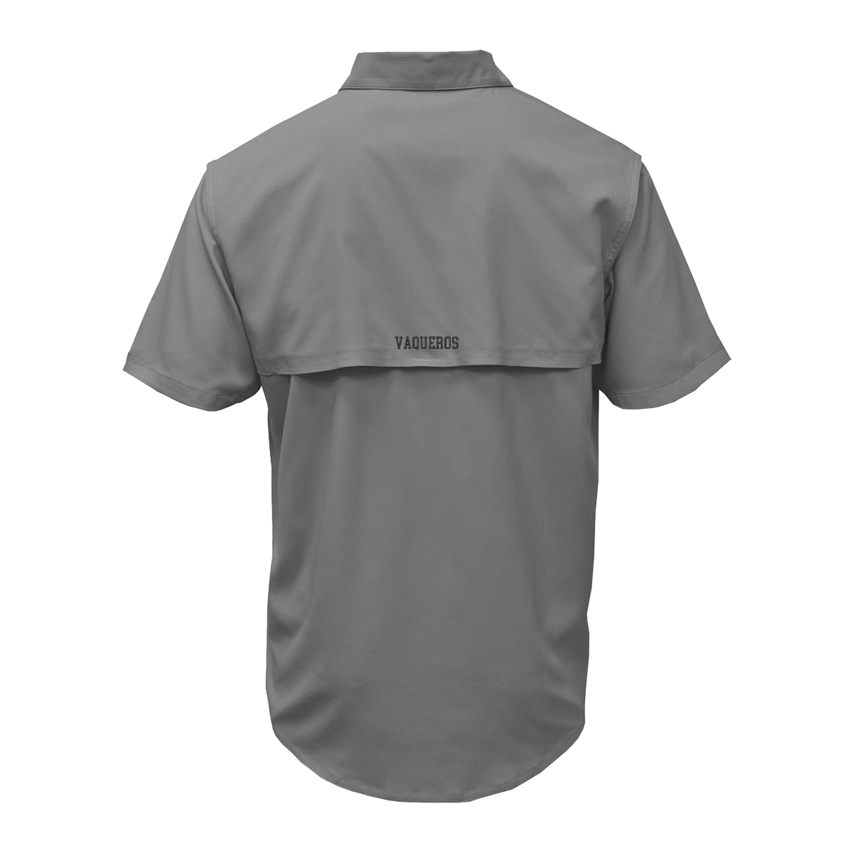 UTRGV Black Texas Logo - Men's Grey Fishing Shirt