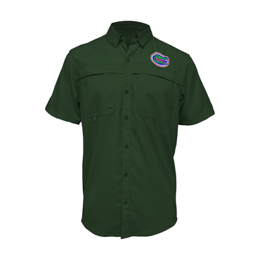Embroidered Fishing Shirt - Short Sleeve - Rio Grande City La Grulla Gators