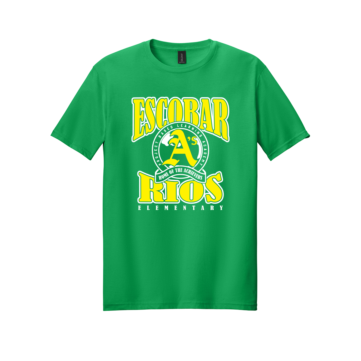 Escobar Rios Elementary - Home Of The Achievers - T-Shirt - Green