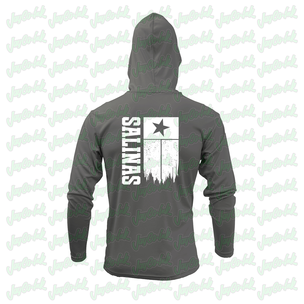 Sharyland North Football - Hooded Long Sleeve - Grey