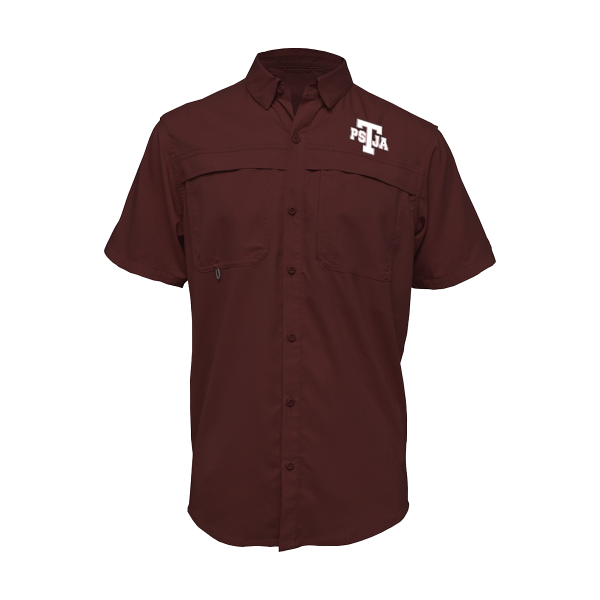 Embroidered Fishing Shirt - Short Sleeve - PSJA Bears - PSJA Logo