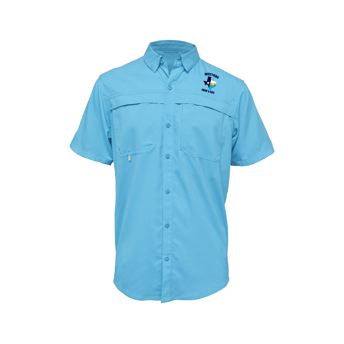 Memorial Swim & Dive 2025-2026 - Men's Fishing Shirt - Short Sleeve