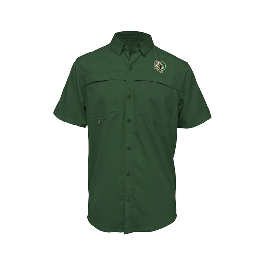 Embroidered Fishing Shirt - Short Sleeve - Nikki Rowe Warriors - New Warrior Head