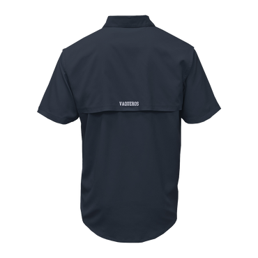 UTRGV White Texas Logo - Men's Navy Fishing Shirt