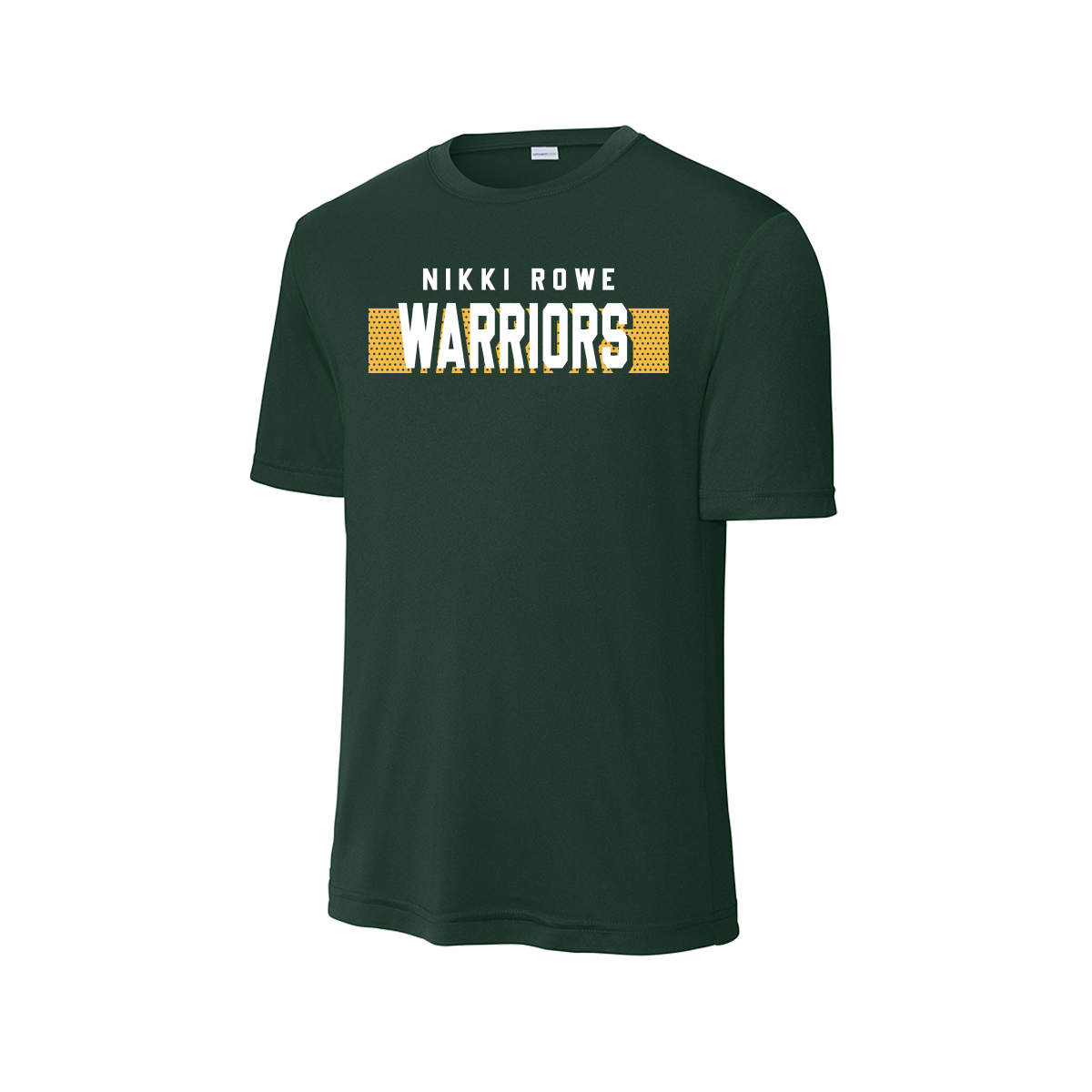 Nikki Rowe “Warriors Box Logo” Tee - Dri-Fit Short sleeve - Green
