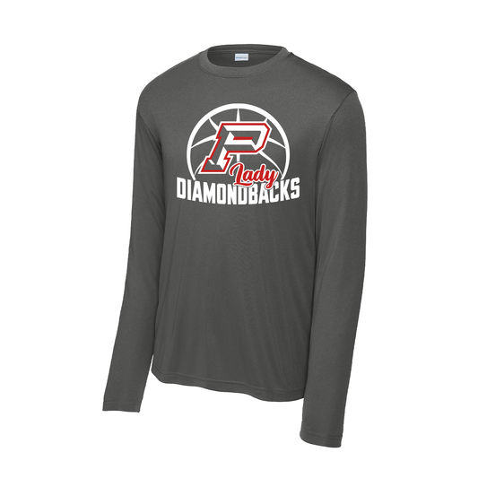 Sharyland Girls Pioneer Basketball 2025-2026 - Fan Shirt - Long Sleeve - Grey (Sub Varsity)