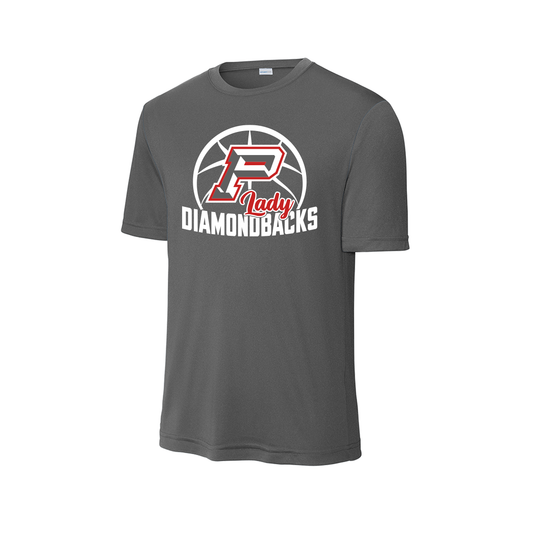 Sharyland Pioneer Girls Basketball 2025-2026- Fan Shirt - Short Sleeve - Grey (Sub Varsity)