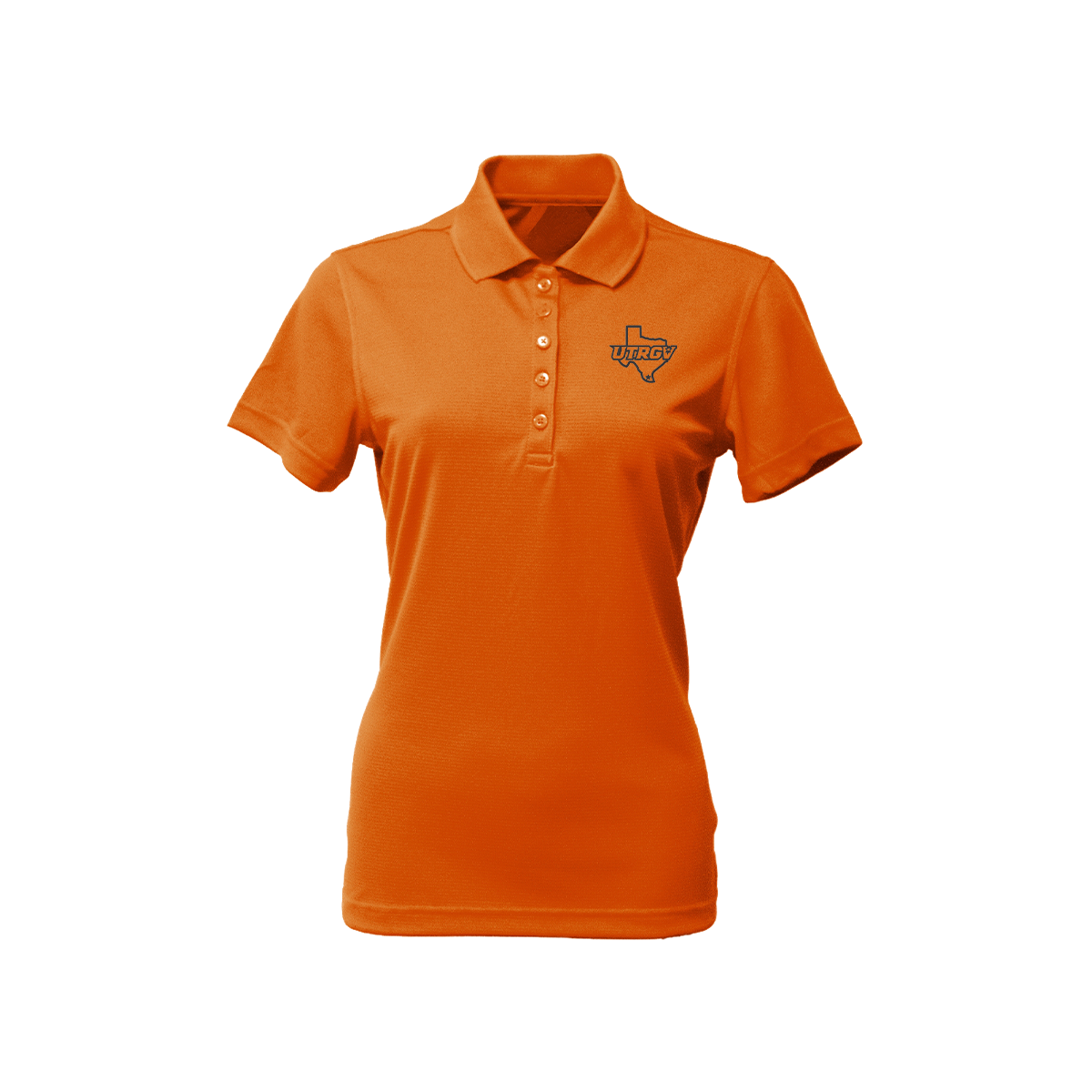 UTRGV Black Texas Logo - Women's Orange Polo