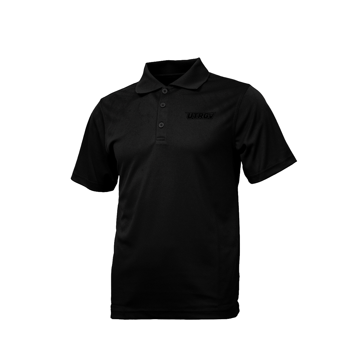 UTRGV Black Primary Logo - Men's Black Polo