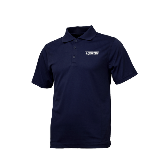 UTRGV White Primary Logo - Men's Navy Polo