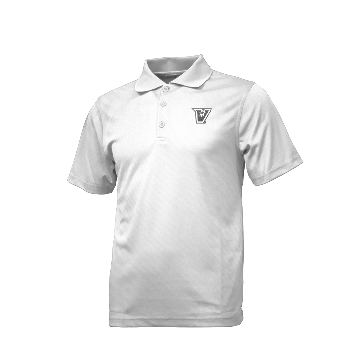 UTRGV Grey V Logo - Men's White Polo