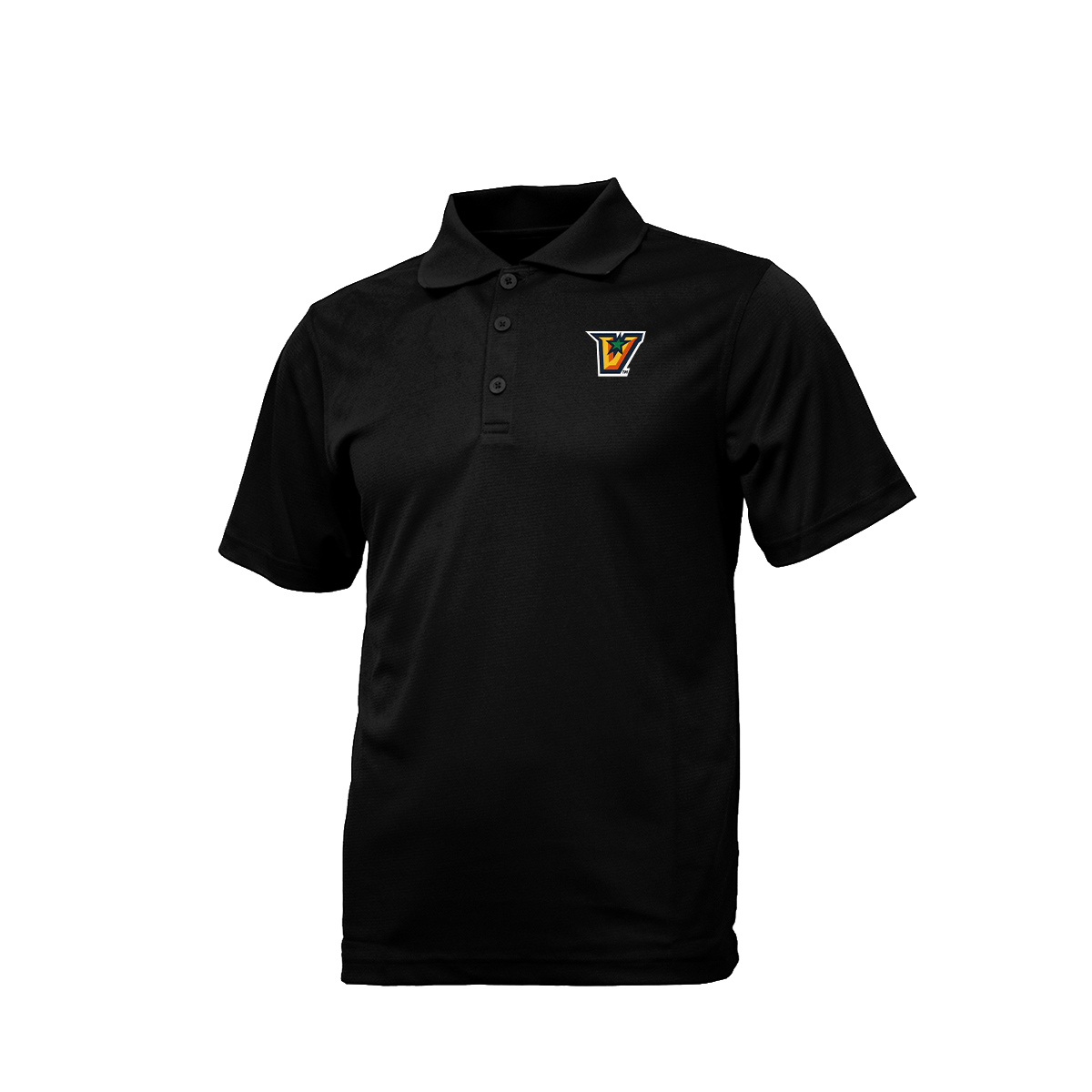 UTRGV V Logo - Men's Black Polo