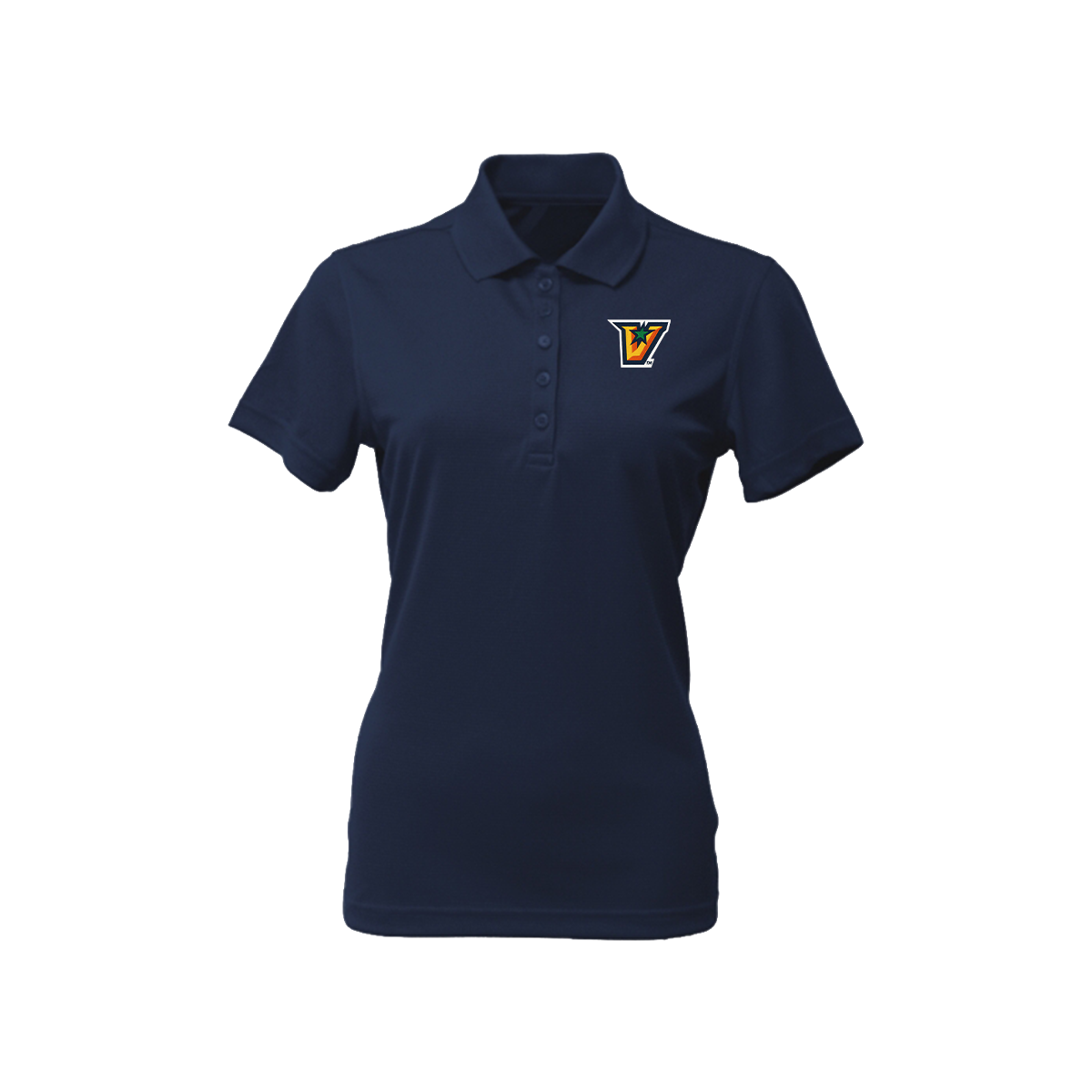 UTRGV V Logo - Women's Navy Polo