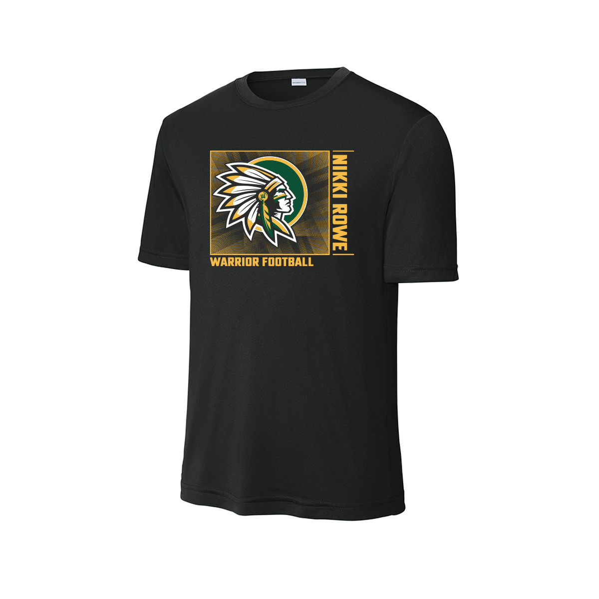 Nikki Rowe “Warrior Football Square” Tee- Drifit Short sleeve