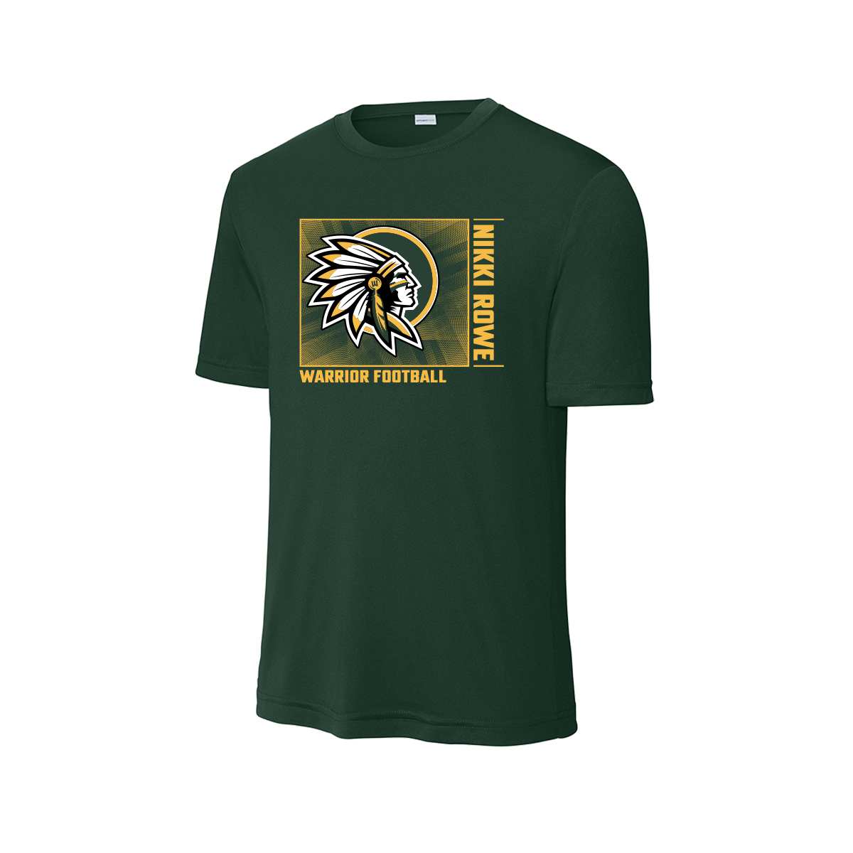 Nikki Rowe “Warrior Football Square” Tee- Drifit Short sleeve
