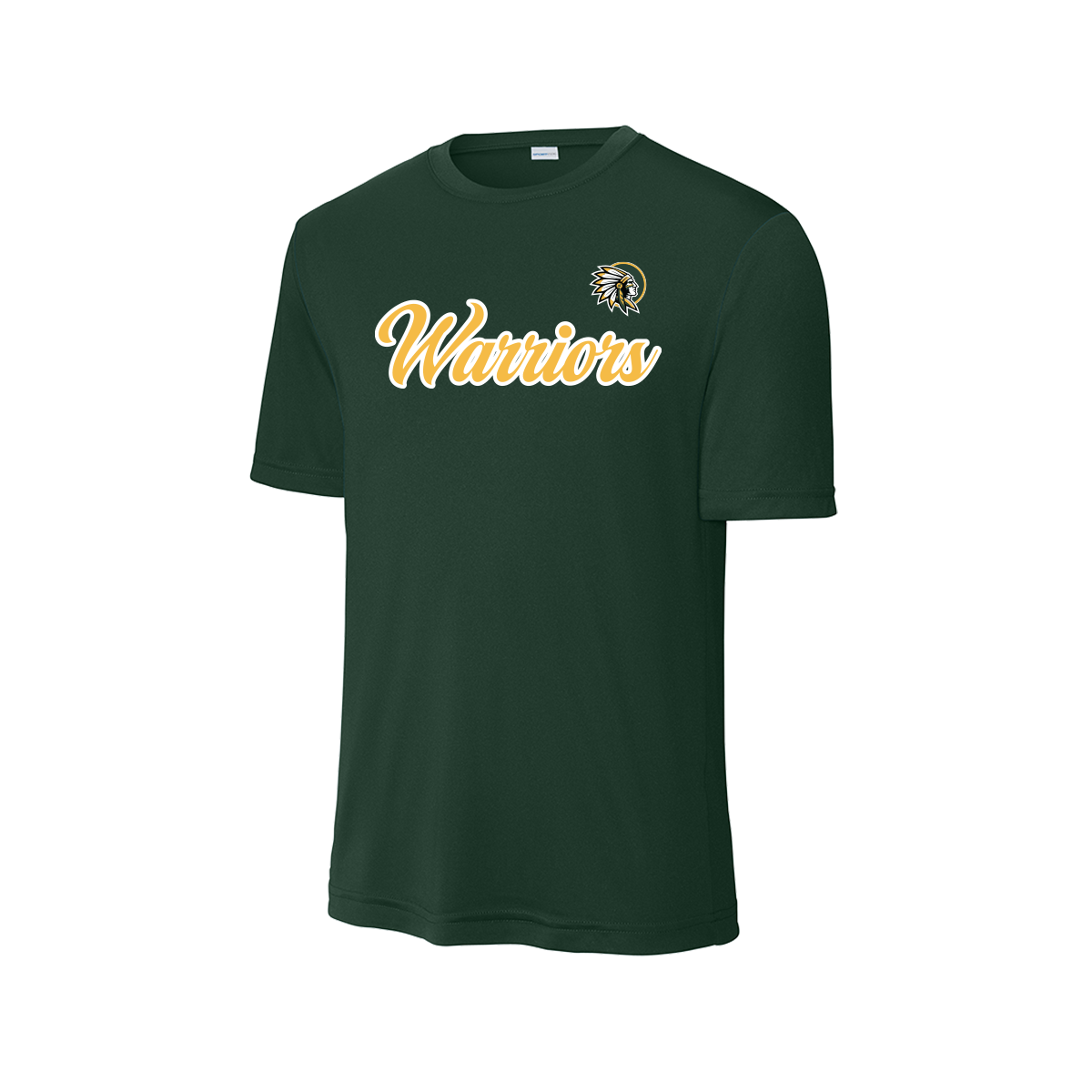 Nikki Rowe “Warriors Script” Tee - Drifit Short sleeve - Forest Green