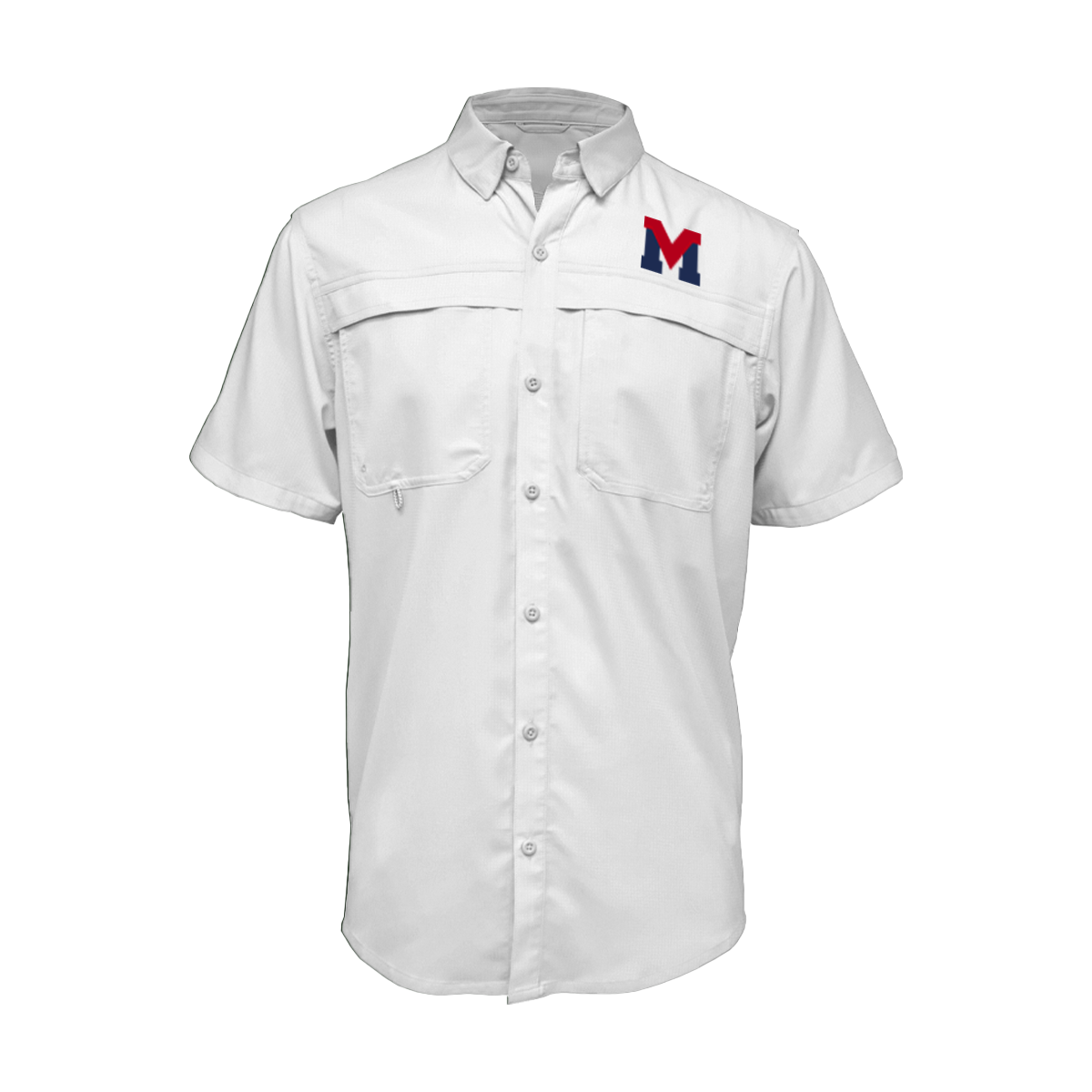Embroidered Fishing Shirt - Short Sleeve - Brownsville Veterans Memorial Chargers