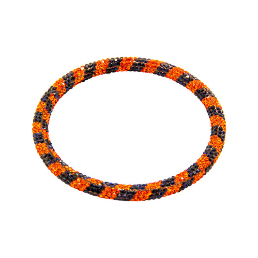 Orange & Navy Sparkle Bracelet