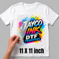 Ultra HD DTF Transfer – 11” x 11” | Ready to Press | Printed In-House
