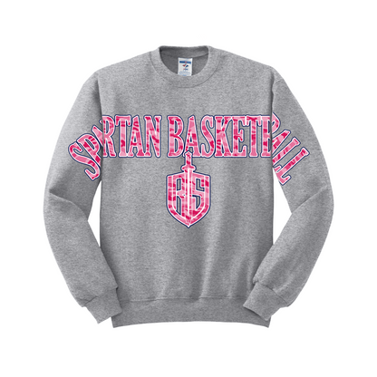 Lady Spartans Basketball - Vintage Varsity Crewneck