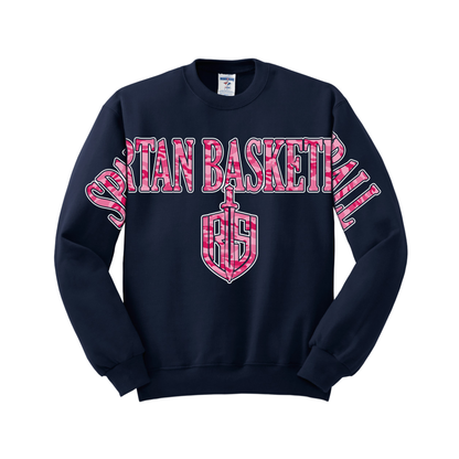 Lady Spartans Basketball - Vintage Varsity Crewneck
