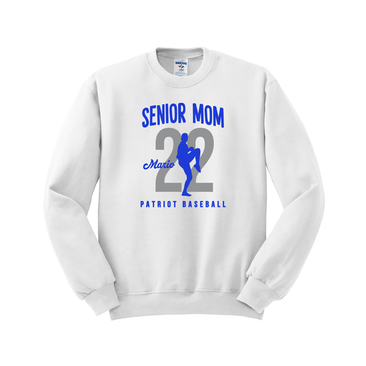 Patriots Senior Baseball Crewneck - Fan Shirt - Mom - Pitcher