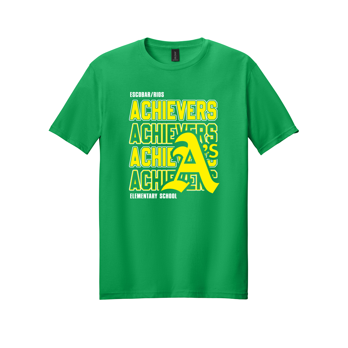 Escobar Rios Elementary - Achievers - T-Shirt - Green