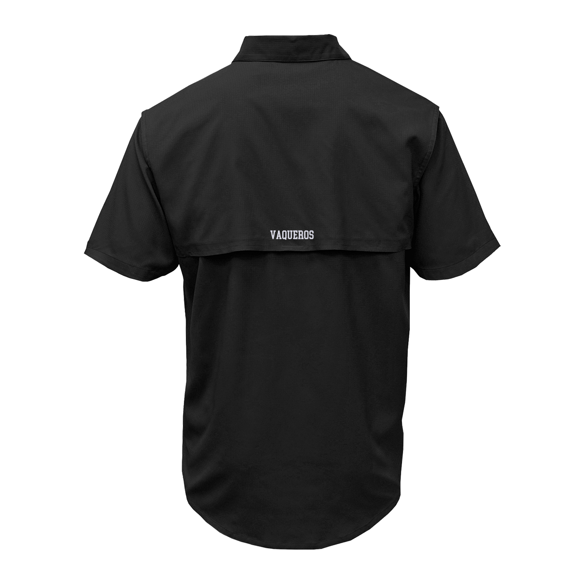 UTRGV White Texas Logo - Men's Black Fishing Shirt