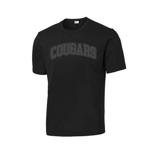 Unisex Crew Neck Softstyle Edinburg Cougars Tee - Black
