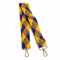 Purple &amp; Gold Woven Adjustable Purse Strap